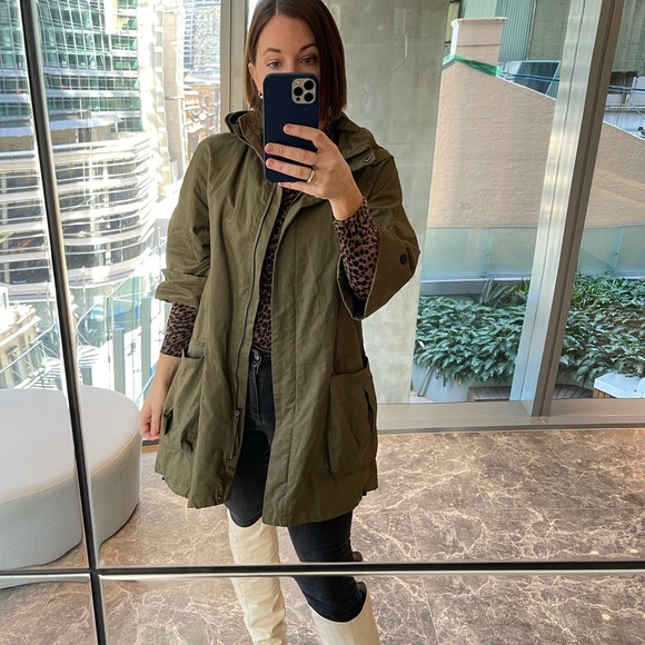 Zara Basic Khaki Parker - Size XS - Picture 6 of 11